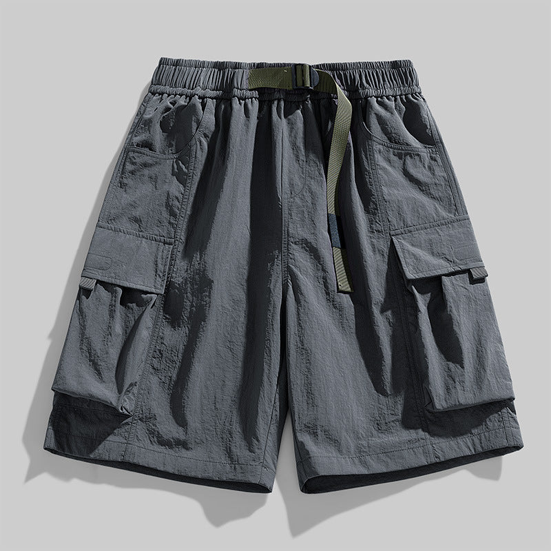 Plus Size Shorts Men's Loose Straight Sports Pants