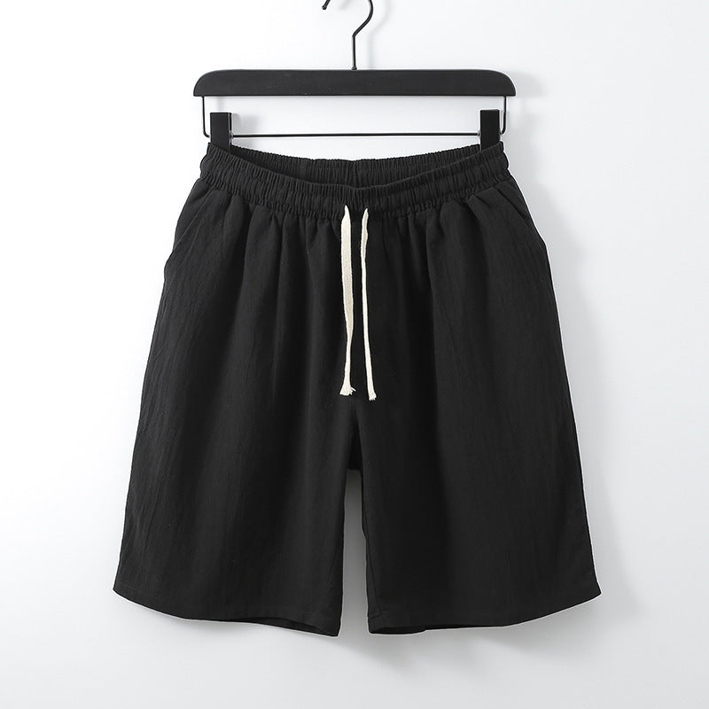 Men's Summer Plus Size Cotton Linen Shorts