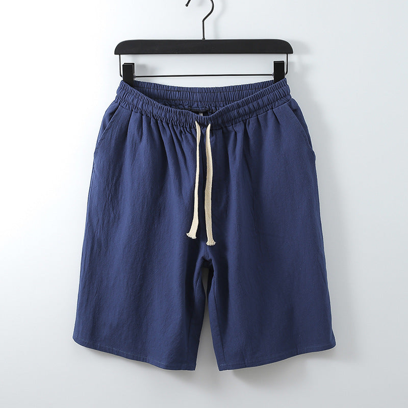 Men's Summer Plus Size Cotton Linen Shorts