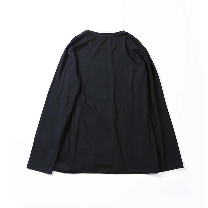 Chunky plus-size long-sleeved T-shirts