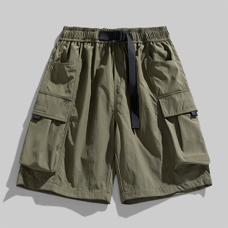 Plus Size Shorts Men's Loose Straight Sports Pants