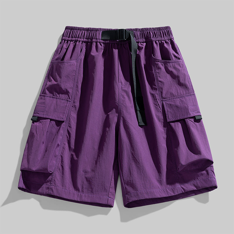 Plus Size Shorts Men's Loose Straight Sports Pants