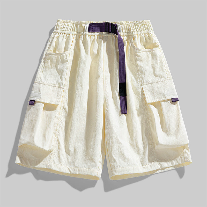 Plus Size Shorts Men's Loose Straight Sports Pants