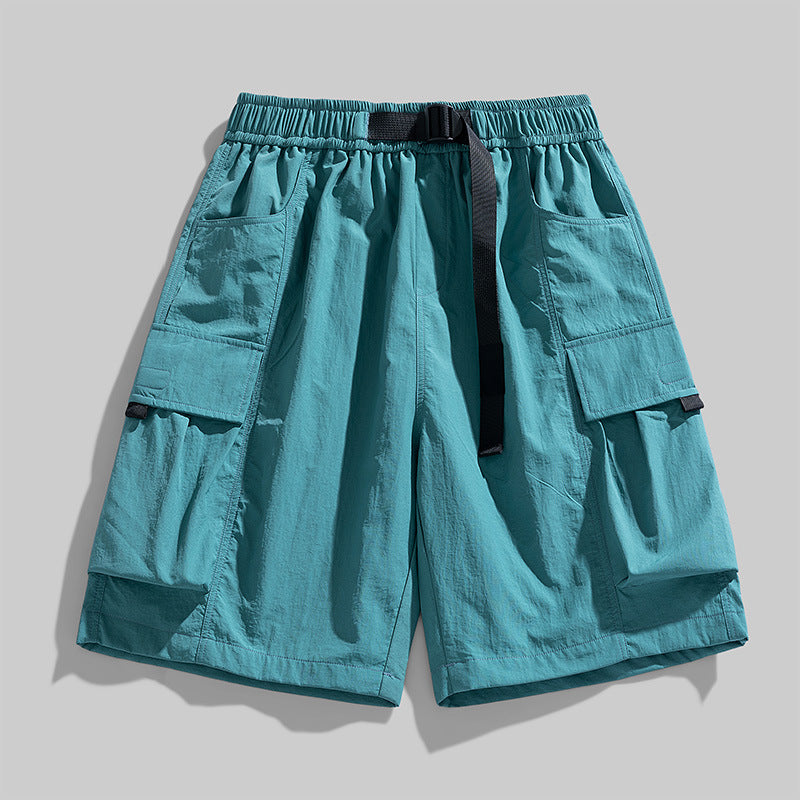 Plus Size Shorts Men's Loose Straight Sports Pants