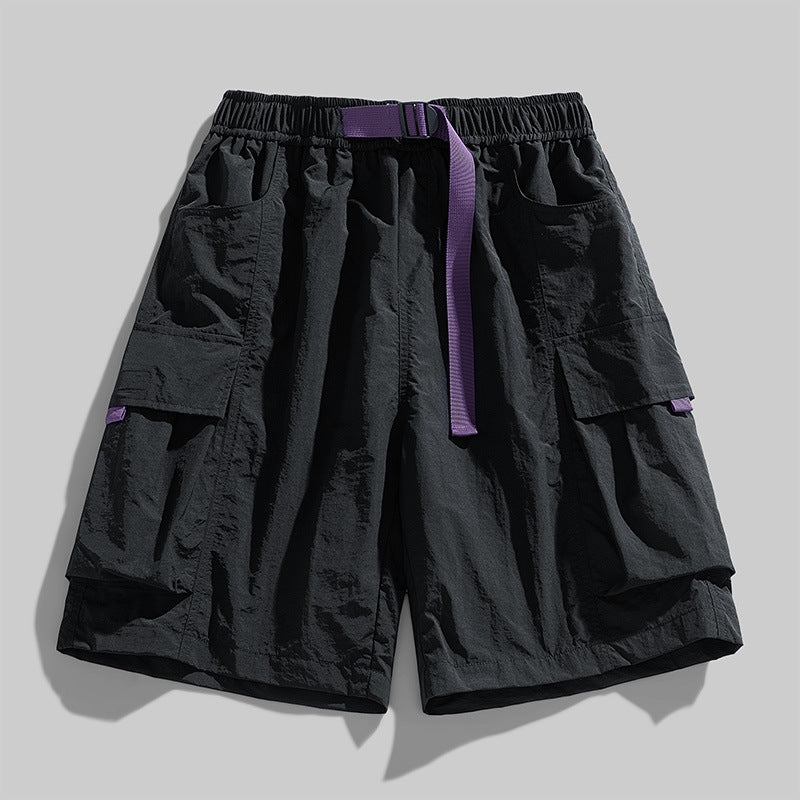 Plus Size Shorts Men's Loose Straight Sports Pants