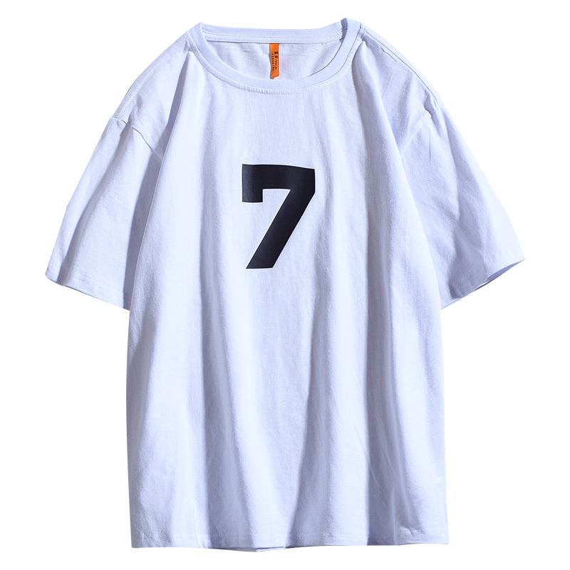 Fashionable Loose Fat Plus Size White Handsome Shirt