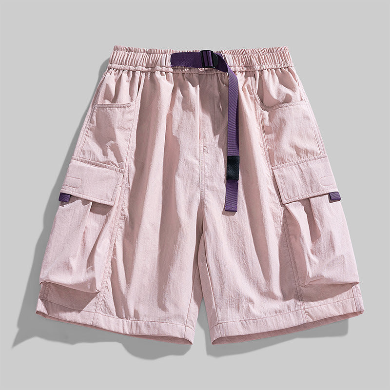Plus Size Shorts Men's Loose Straight Sports Pants