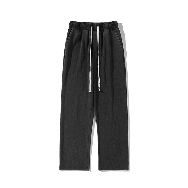 Fashion Plus Size American Retro Heavy Washed Sweatpants