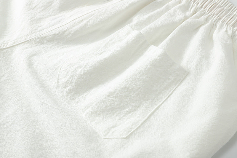 Men's Summer Plus Size Cotton Linen Shorts