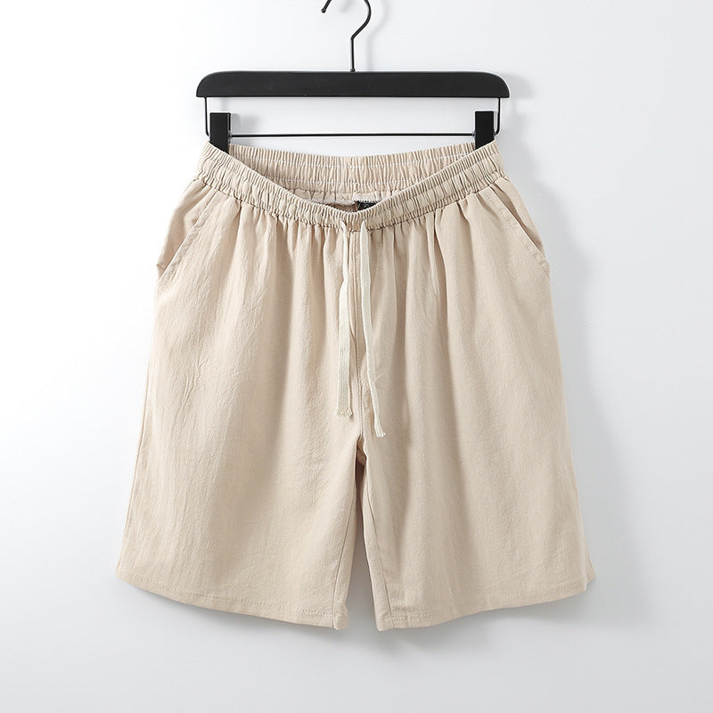 Men's Summer Plus Size Cotton Linen Shorts