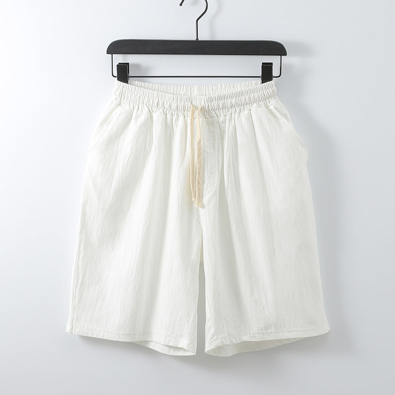 Men's Summer Plus Size Cotton Linen Shorts