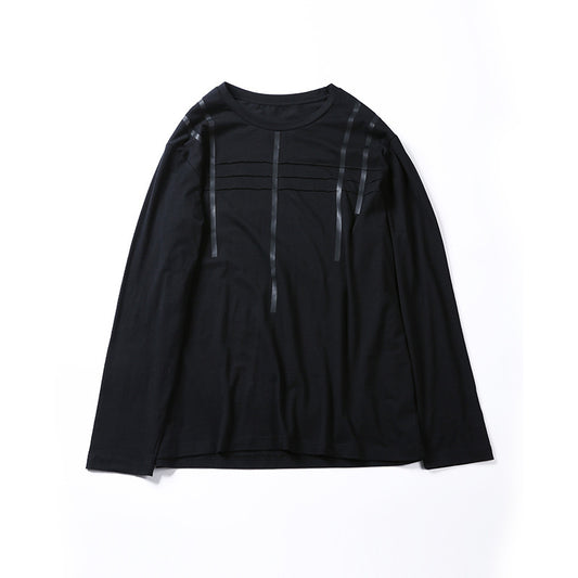 Chunky plus-size long-sleeved T-shirts