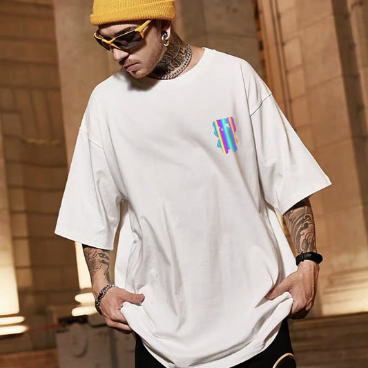 Trendy Loose Plus Size Couple Fit Half Sleeve Top