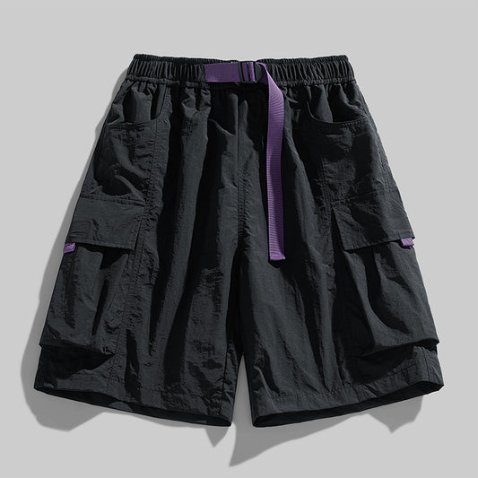Plus Size Shorts Men's Loose Straight Sports Pants