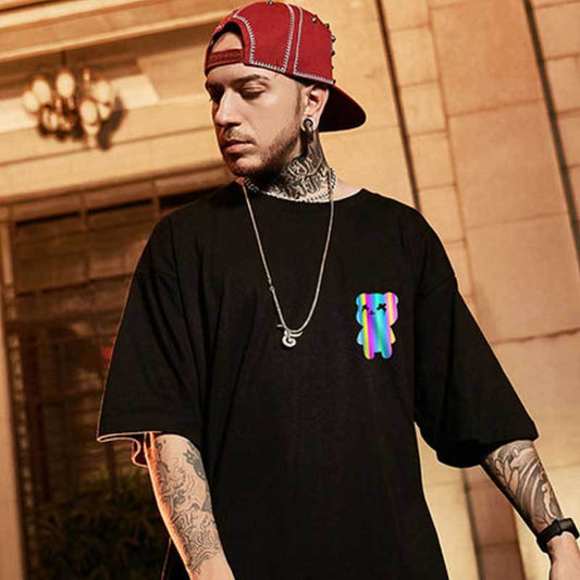 Trendy Loose Plus Size Couple Fit Half Sleeve Top