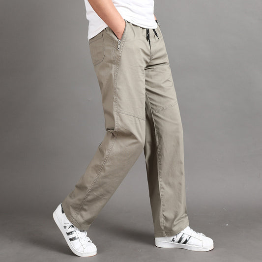 Casual Plus Size Overalls For Young Men's  Pants