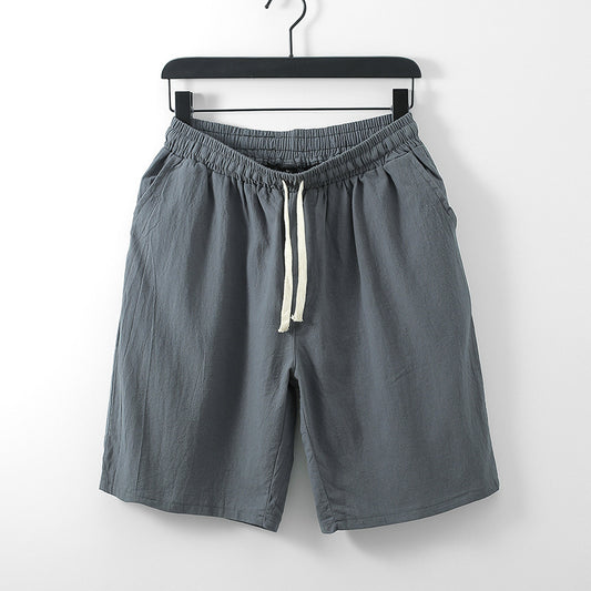 Men's Summer Plus Size Cotton Linen Shorts